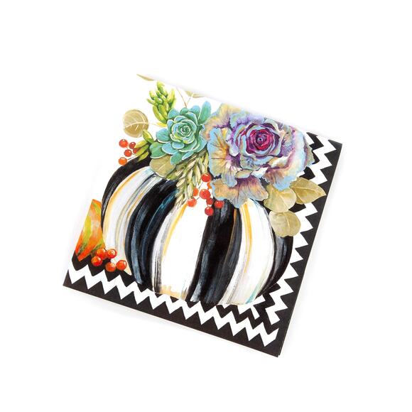 Brand New Mackenzie-Childs Autumn Naturals Cocktail Paper Napkins - Picture 3 of 3